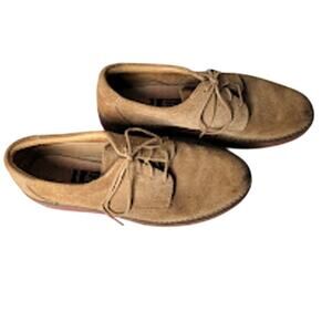 Rockport Suede Oxford Shoes Vibram Sole Men's 7.5 Comfort Casual Lace-Up